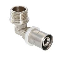 Угольник пресс с переходом на нар. р. 20х3/4" | код. VTm.253.N.002005 | VALTEC