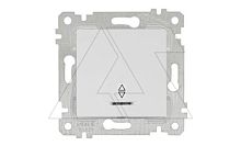 Rita - Переключатель с подсветкой, пруж. зажимы, белый | код 2200-416-0101 | Mutlusan