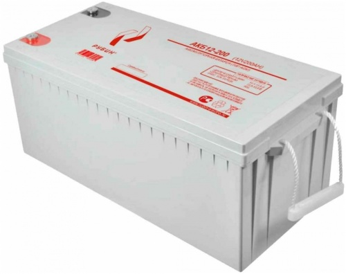 Аккумуляторная батарея Рубин 12V 200Ah AGM (60kg) | код РЭ-АКБ12200 | РУБИН