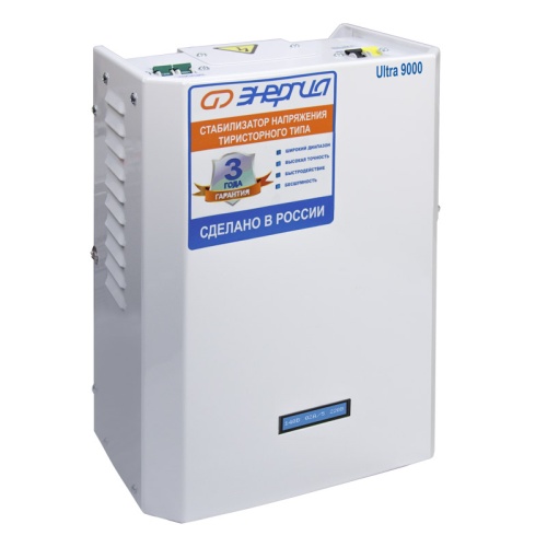 Стабилизатор ЭНЕРГИЯ 9 000 ВА серии Ultra | код Е0101-0104 | ЭНЕРГИЯ Стабилизатор ЭНЕРГИЯ 9 000 ВА серии Ultra | код Е0101-0104 | ЭНЕРГИЯ