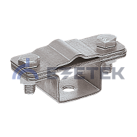 Держатель полоса/пруток, оцинкованная сталь | код 90027 | ЕЗЕТЕК