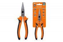 Длинногубцы (тонкогубцы), с двухкомпонентными рукоятками,CR-V сталь, 160 мм, серия Алмаз TDM | код SQ1011-0202 | TDM