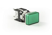 Сигнальная арматура 16 мм, прямоугольная 12-24 AC/DC зелёная | код D090DXY | EMAS