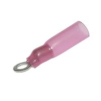 Наконечник кольцевой изолированный RUICHI RV1.25-3 HST, 19 А, 22-18 AWG, красный, латунь луженая | код 108123 | Ruichi