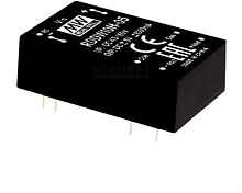 Источник питания DC-DC, 10Вт, вход 43…160В, выход ±12В/±416мА, изоляция 3000В DC, DIP24 31.8х20.3х12.7мм, -40...+85С | код RDDW10H-12 | MeanWell
