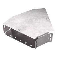 Угол горизонтальный 45 градусов с крышкой Стандарт 300х100 Промрукав | код PR16.0431 | ПРОМРУКАВ