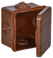 Коробка расп. КМ 65х65х50мм о/к IP54 4 вв. дуб IEK | код UKO31-065-065-050-K24-54 | IEK