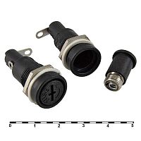 Держатель предохранителя RUICHI ZH258, 5x20 мм, огнестойкий | код 82114 | Ruichi