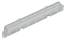 UNION Суппорт для шин в корп. (ширина 9 мод.) IEK | код UIC-KP00D-S-09 | IEK