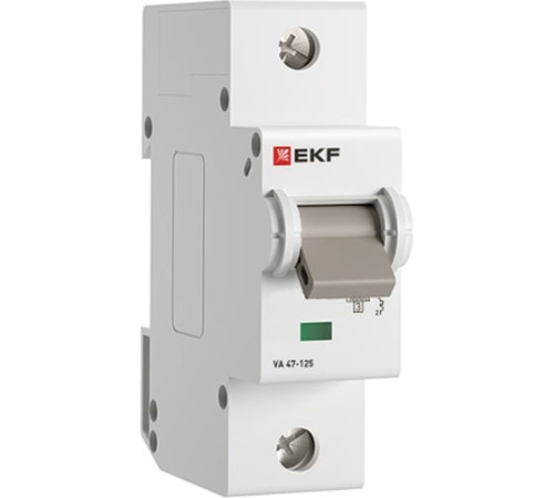 Автоматический выключатель ВА 47-125 1P 40А (C) 15кА PROXIMA EKF | код mcb47125-1-40C | EKF