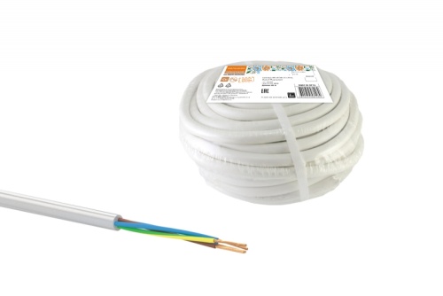 Провод ПВСмб 4х2.5 (бухта 20м) белый Народный ТРТС | код SQ0118-0712 | РЭМЗ ТМ