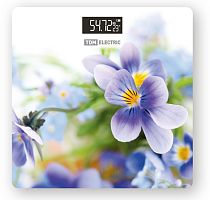 Весы электронные напольные Фиалки, стекло, деление 0,01 кг, макс. 180 кг, 28х28 см, TDM | код SQ4012-0003 | TDM