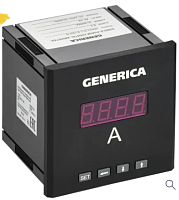 Амперметр цифр. щит. 1-ф. 96х96 LED GENERICA | код IDA21-5-1-0-LED-G | GENERICA by IEK