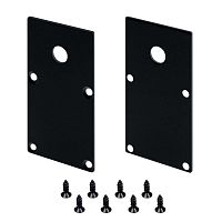 Заглушка LINE-S-3667 BLACK с отверстием металл (комплект) Arlight 042915