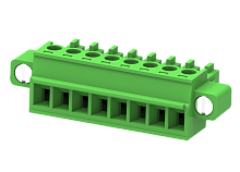 MC-RA3.81H10C-K Разъём гнездовой MC, шаг 3.81мм,10 конт. с винт.,зел., шт | код MC-RA3.81H10C-K | SUPU