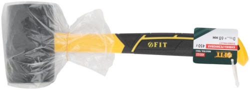 Киянка 60мм 450г фибергласовая ручка резинов. FIT 45513 фото 3 Киянка 60мм 450г фибергласовая ручка резинов. FIT 45513 фото 3