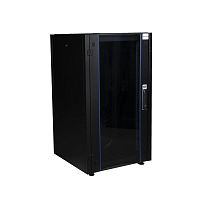 Шкаф нап. 19', 26U 600х600, перед. дв. стек, задн. стен., мет, чер. DATAREX | код DR-700201 | Datarex
