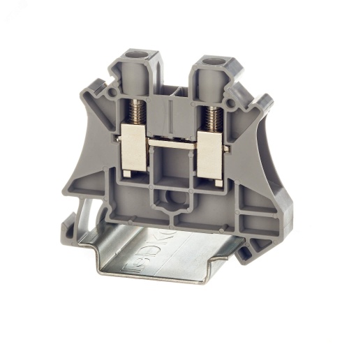 Клемма проходная винтовой зажим 2 точки подключения 6кв.мм сер. | код TUR-6 | DKC Клемма проходная винтовой зажим 2 точки подключения 6кв.мм сер. | код TUR-6 | DKC