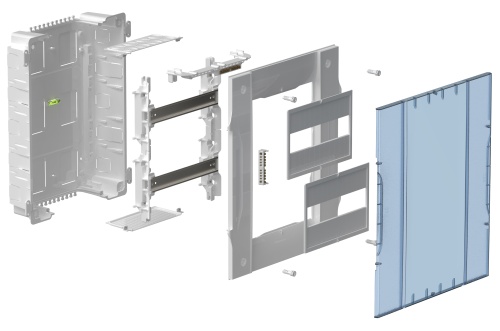 KREPTA 5 Корпус пластиковый ЩРВ-П-24 белая дверь IP40 IEK | код KR5-KP13-V-24-41 | IEK фото 3