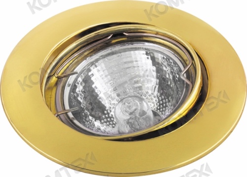 Светильник встраиваемый потолочный Camelo 51 1 04 поворотный золотой литой Comtech | код P00263/2 | COMTECH