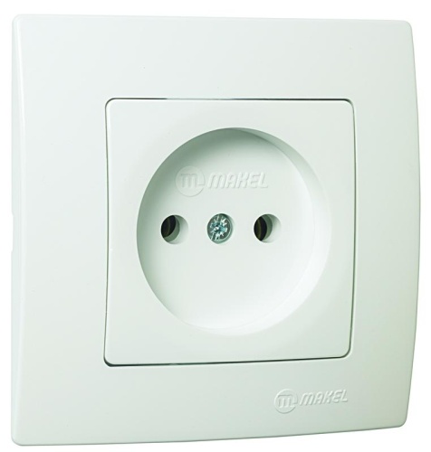 РОЗЕТКА БЕЗ ЗАЗЕМЛЕНИЯИМ LILLIUM NATURAL KARE | код 32001022 | Makel