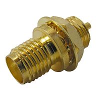 Разъём высокочастотный RUICHI SMA-BJ GOLD, крепление гайка | код 71794 | Ruichi