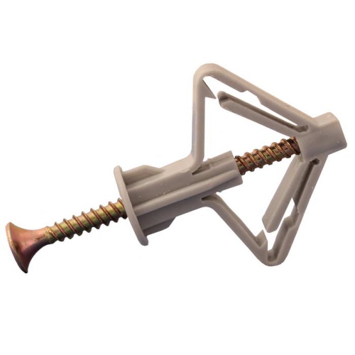 Дюбель-бабочка складной с шурупом RUICHI, 10х50 мм, шуруп 4х60 мм, полипропилен, серый | код 113186 | Ruichi Дюбель-бабочка складной с шурупом RUICHI, 10х50 мм, шуруп 4х60 мм, полипропилен, серый | код 113186 | Ruichi