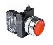Кнопка с подсветкой-светодиод красная CM260DК (1НЗ) | код CM260DK | EMAS