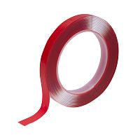 Двухсторонний скотч REXANT, прозрачный, на акриловой основе, 12 мм, ролик 5 м | код 09-6512 | REXANT