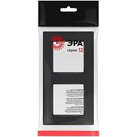 Рамка для розеток и выключателей Серия 12 12-5202-12 на 2 поста, Классик, графит | код Б0067759 | ЭРА