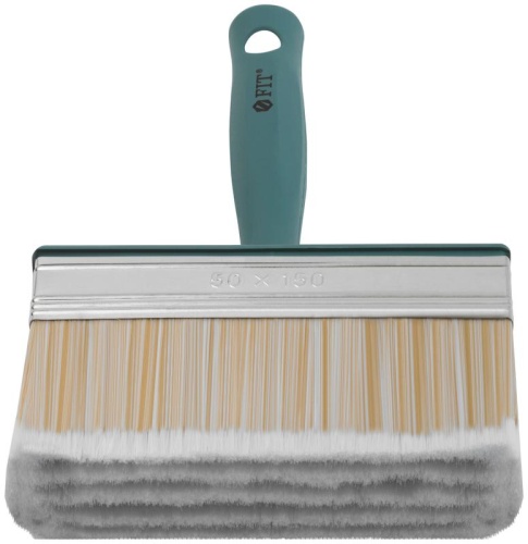 Макловица искусственная светлая щетина пластиковый корпус полая ручка "мини" 50х150мм FIT 01640 фото 5