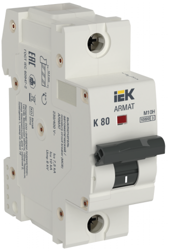 ARMAT Авт. выкл. M10H 1P K 80А IEK | код AR-M10H-1-K080 | IEK
