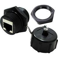 Индустриальный соединительный модуль, IP68, экранированный, категории 5e | код LAN-KCP45S5E-WP | LANMASTER