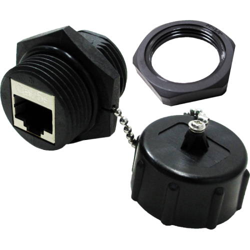 Индустриальный соединительный модуль, IP68, экранированный, категории 5e | код LAN-KCP45S5E-WP | LANMASTER