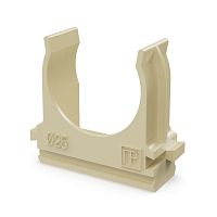 Крепёж-клипса для труб АБС-пластик сосна d25 мм (100шт/1000шт уп/кор) Промрукав | код PR13.0050 | ПРОМРУКАВ