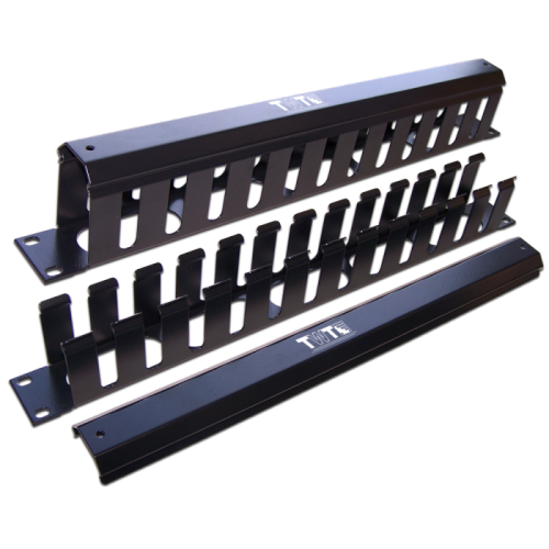 Кабельный органайзер 19 c крышкой, 1U | код TWT-ORG/CV-1U | TWT