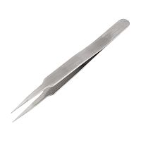 Пинцет прямой с острыми кончиками 120 мм REXANT | код 12-0375 | REXANT