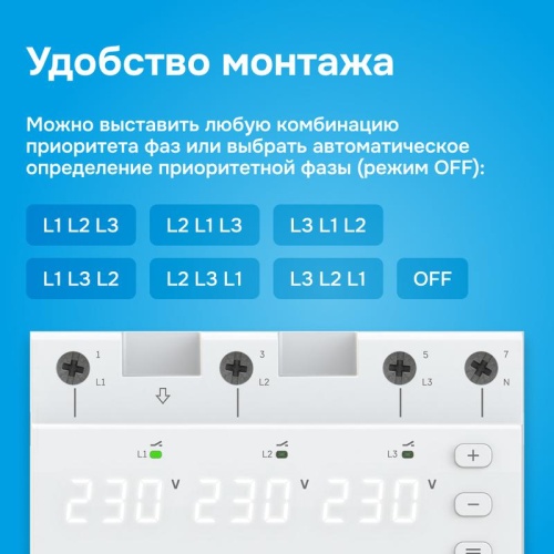 Переключатель фаз FS6-63 Welrok 4660251141417 фото 6