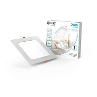 Светильник светодиодный Basic Downlight 24Вт 4000К IP20 2100лм 170-260В 220х26 квадрат бел. GAUSS 9031520224