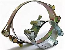 Хомут ленточный двухболтовый 105-115 W1 оцинкованная сталь 2.2 105-115/20 ГОСТ 28191-89 | код SIL105-115PCD31 | Мир хомутов