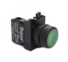 Кнопка круглая без фиксации горизонтальная стрелка, черная (1НО), CP100DHOY | код CP100DHOY | EMAS