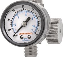 ACC-3806R Регулятор воздуха с манометром для Краскопульта | код ACC-3806R | JONNESWAY