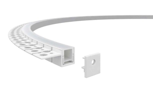 Профиль алюминиевый гибкий для встр. в ГКЛ 2000х15х10мм (35х15мм, вылет 20мм, монт. высота 10,5мм,макс. шир. ленты 12мм) | код V4-R0-70.0001.KIT-1510G | Вартон