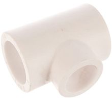 Тройник полипропиленовый PPR переходной 32х25х32мм белый | код 9300322532 | Политэк