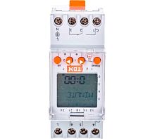 Реле времени недельное ТЭ822, 220в 50Гц, двухканальное, минимальный интервал установки 1 мин., 22+22 программы включения/отключения, ток контактов исполнительного реле 16А+16А, 1п(СО)+1п(СО) | код A8225-34122222 | РЕЛЕ И АВТОМАТИКА