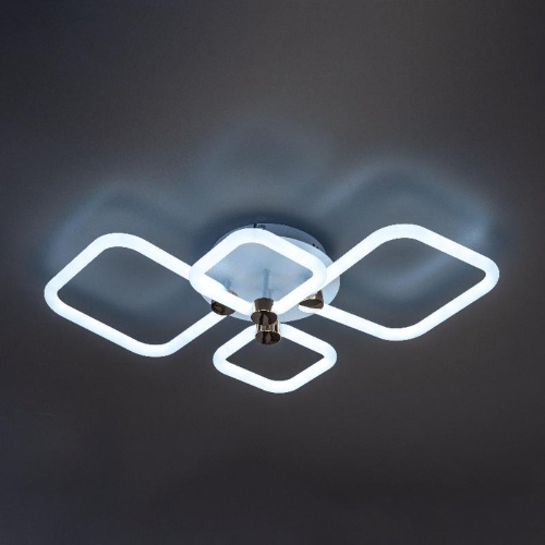 Люстра потолочная светодиодная диммируемая, OTTIMO, Алиса, с ДУ, 3 режима, 720х425х130мм, 102Вт, 2700K+6400K/4200K/6400K+2700K, 46м, белый/золото, 51616 7, Ritter | код 51616 7 | RITTER фото 6