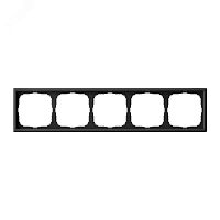 Рамка 5-м ArtGallery универс. карбон | код GAL001005 | Systeme Electric