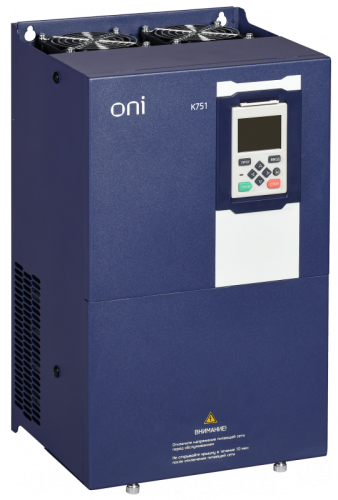 Преобразователь частоты K751 380В 3Ф 37-45кВт 75-91А со встроенным тормозом ONI | код K751-33-3745TM | ONI Преобразователь частоты K751 380В 3Ф 37-45кВт 75-91А со встроенным тормозом ONI | код K751-33-3745TM | ONI