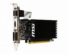 Видеокарта MSI PCI-E GT 710 2GD3H LP NVIDIA GeForce GT 710 2Gb 64bit DDR3 954/1600 DVIx1 HDMIx1 CRTx1 HDCP Ret low profile | код 353608 | MSI
