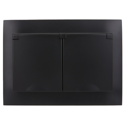 SKANDY Роз. 2-я с кр. 16А в сб IP44 SK-R12Bl черн. IEK | код SK-R26-16-44-K02-F | IEK фото 5